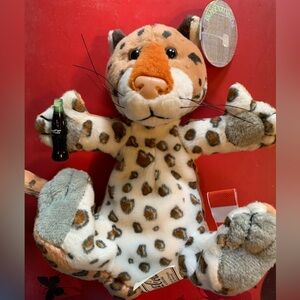 Coca Cola Stuffed Animal - José the Jaguar. Orange, White & Brown